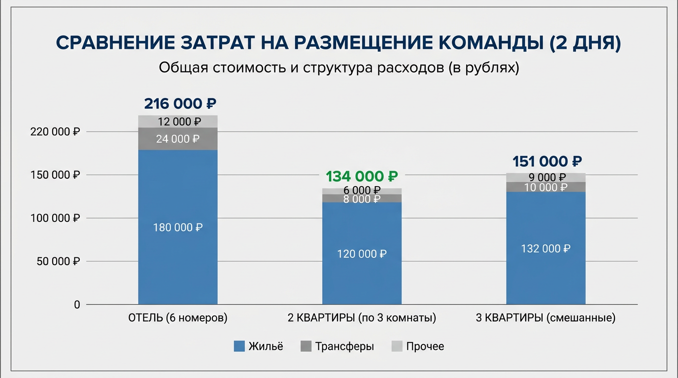 Сравнение затрат
